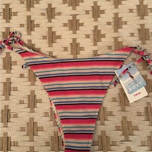 Roxy Multicolor Striped Bikini Bottom